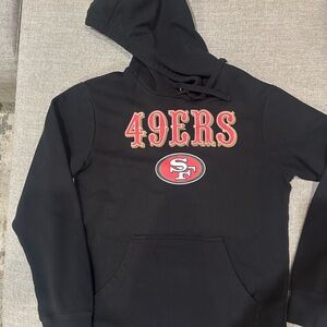 Fanatics Black and Red 49ers Hoodie